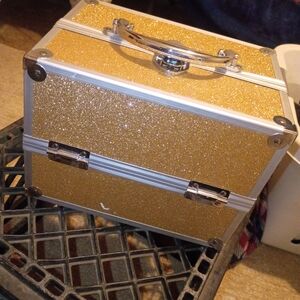 Glittery Gold Storage Box